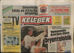 Hürriyet Gazetesi Kelebek Eki 21 Temmuz 1987- Yasemin Evcimden Oryantalobik GZ63670 - 1