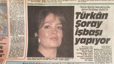 Hürriyet Gazetesi Kelebek Eki 21 Temmuz 1989 - Gene Deniz Kenarında Gene Rutkay Azizle Türkan Şoray İşbaşı Yapıyor GZ90718 - 2