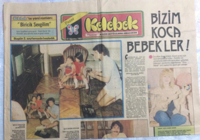 Hürriyet Gazetesi Kelebek Eki 22 Ağustos 1982 - Mehmet Ali Erbilİşte Benim Dünyam,Erol EvginÇocukla Çocuk Olmak GZ21627 - 1