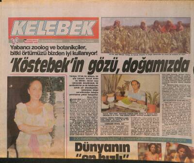 Hürriyet Gazetesi Kelebek Eki 22 Ağustos 1988 - Devlet Sanatçısı Ayten Gökçer , Yeni Sezona Enerji Topluyor GZ128001 - 1