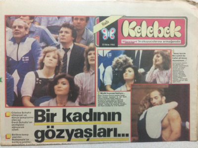 Hürriyet Gazetesi Kelebek Eki 22 Ekim 1985 - Füsun Önal,Her Şey Hareket İçin GZ27480 - 1
