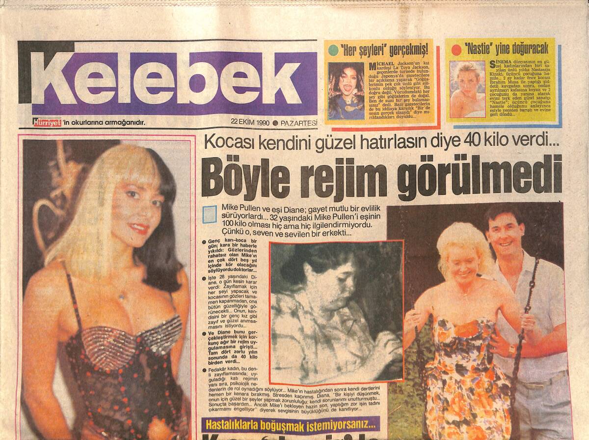 Hürriyet Gazetesi Kelebek Eki 22 Ekim 1990 - Tom Ve Jerry'nin Sevimli Dedeleri - Petter Sellers'le Kahkaha Tufanı GZ137984 - 1