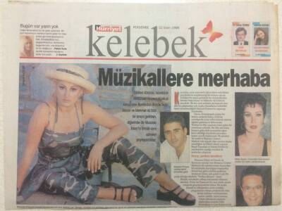 Hürriyet Gazetesi Kelebek Eki 22 Ekim 1998 - Ünlü Sanatçılarla Müzikallere Merhaba GZ50120 - 1