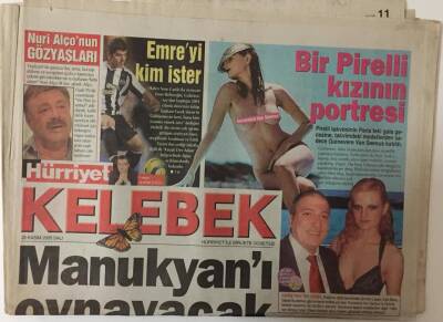 Hürriyet Gazetesi Kelebek Eki 22 Ekim 2005 - Emre Bellezoğlu Küçük Dev Adam Belgeselinde İlginç Açıklamaları GZ20019 - 1