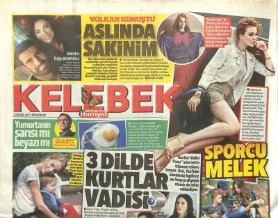 Hürriyet Gazetesi Kelebek Eki 22 Ekim 2015 - Volkan Demirel Konuştu Aslında Sakinim GZ115987 - 1