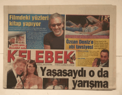 Hürriyet Gazetesi Kelebek Eki 22 Eylül 2004 - Sinan Çetin, Filmdeki Yüzleri Kitap Yapıyor GZ5434 - 1