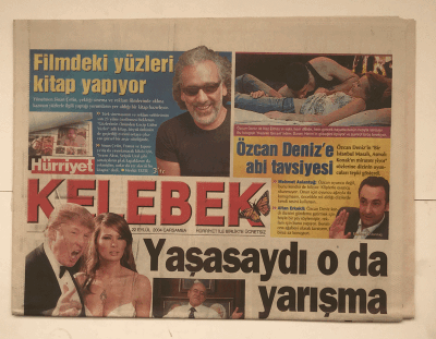 Hürriyet Gazetesi Kelebek Eki 22 Eylül 2004 - Sinan Çetin, Filmdeki Yüzleri Kitap Yapıyor GZ5434 - 1
