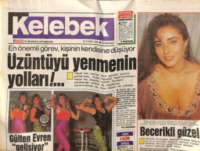 Hürriyet Gazetesi Kelebek Eki 22 Kasım 1990 - Becerikli Güzel,Denizhan Demirkol GZ75731 - 1