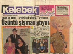 Hürriyet Gazetesi Kelebek Eki 22 Ocak 1991 - Emel Sayın, Nükhet Duru Ve Şenel Şen İlk Kez Bir Arada GZ61959 - 1