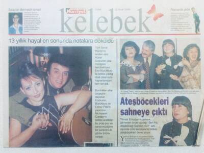 Hürriyet Gazetesi Kelebek Eki 22 Ocak 1999 - Hüner Coşkuner,Erol Büyükburç İki Kuşak Bir Arada GZ42248 - 1