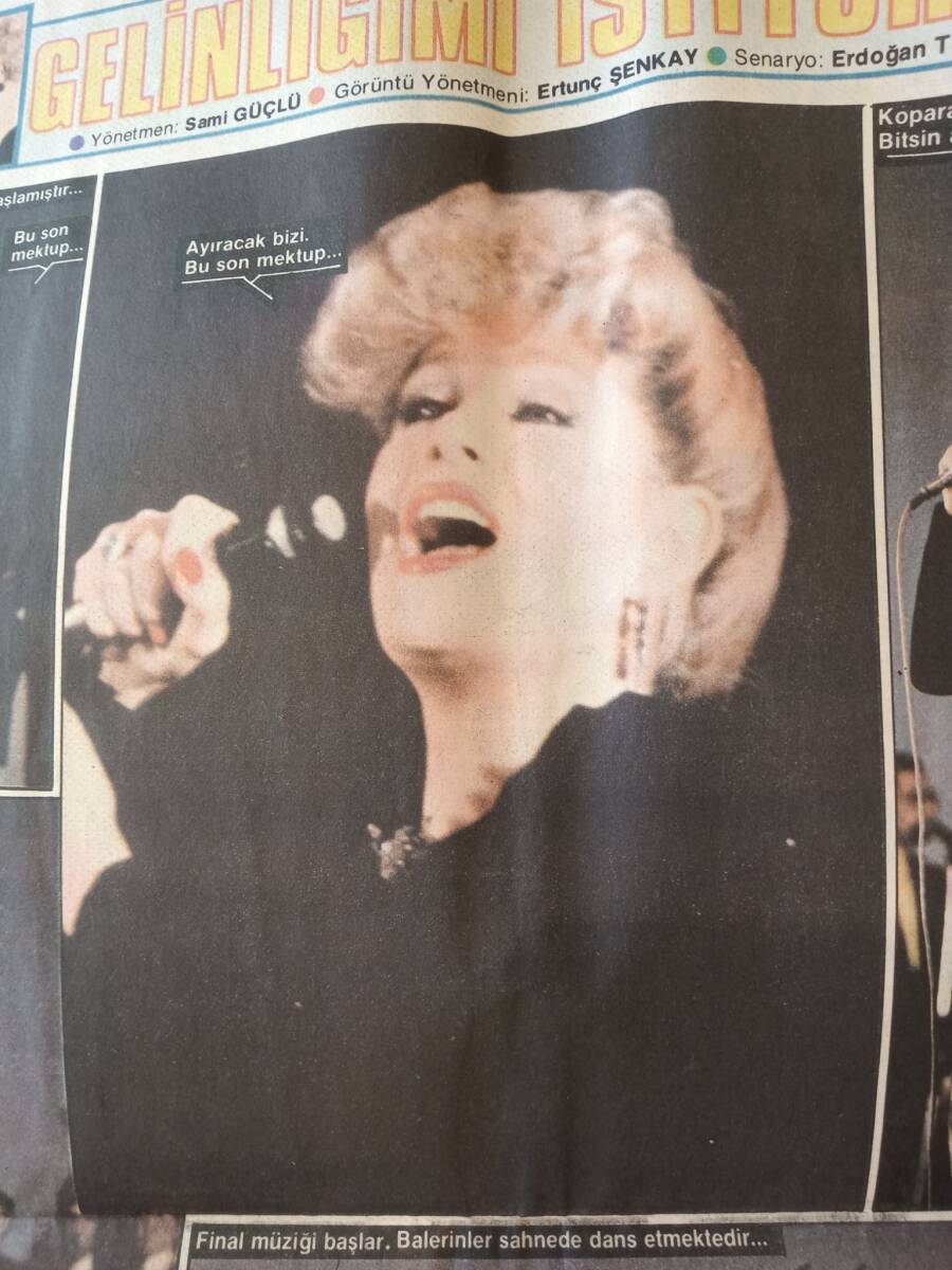 Hürriyet Gazetesi Kelebek Eki 22 Şubat 1983 - Sezen Aksu Çalıkuşu Fotoroman - Emel Sayın Gelinliğimi İstiyorum GZ146337 - 2