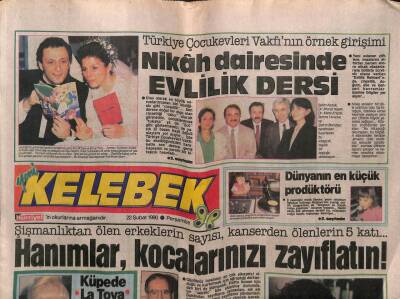 Hürriyet Gazetesi Kelebek Eki 22 Şubat 1990 - Nilüferin Hayatı Belgesel GZ63407 - 2