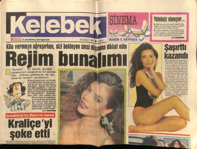 Hürriyet Gazetesi Kelebek Eki 22 Şubat 1991 - Nil Ünal Kendini Yeniledi GZ75788 - 1
