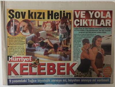 Hürriyet Gazetesi Kelebek Eki 22 Temmuz 2005 - Asenadan İkinci Oryantal Albüm GZ20048 - 1