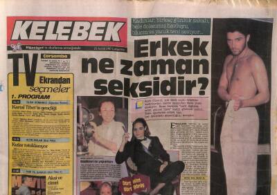 Hürriyet Gazetesi Kelebek Eki 23 Aralık 1987 - Erkek Ne Zaman Seksidir, Hakan Ural GZ63795 - 2