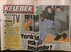 Hürriyet Gazetesi Kelebek Eki 23 Ekim 1987 - Ayşegül Aldinç Tarıkla Aşk Başkadır GZ63642 - 1