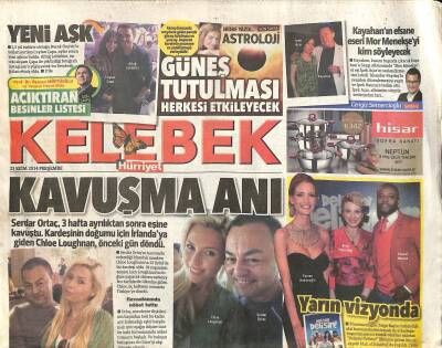 Hürriyet Gazetesi Kelebek Eki 23 Ekim 2014 - Kayahanın Efsane Eseri Mor Menekşeyi Kim Söyleyecek GZ116015 - 1
