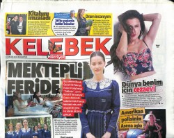 Hürriyet Gazetesi Kelebek Eki 23 Eylül 2013 - Rihannanın Phuket Turu - Nebehat Çehre Aşkı Erken Bıraktım GZ100386 - 2