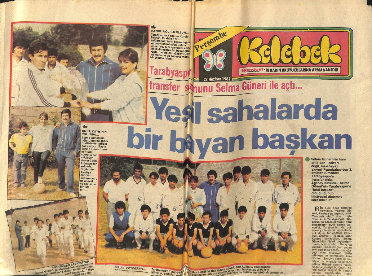 Hürriyet Gazetesi Kelebek Eki 23 Haziran 1983 - Küçük Belmondo , Aşk Uğruna Bıçak Altına Yatıyor... GZ152260 - 1