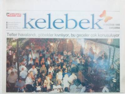 Hürriyet Gazetesi Kelebek Eki 23 Haziran 1999 - Tefler Havalandı Göbekler Kıvrılıyor GZ41276 - 1