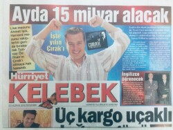 Hürriyet Gazetesi Kelebek Eki 23 Haziran 2005 - Üç Kargo Uçaklı Doğum Günü, Tuvalette Kavga GZ43402 - 1