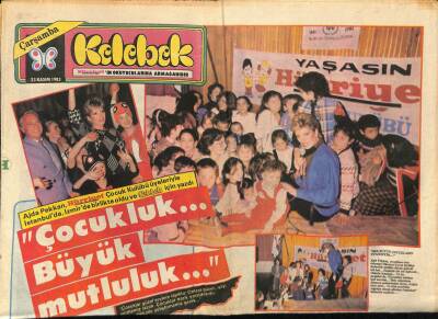 Hürriyet Gazetesi Kelebek Eki 23 Kasım 1983 - Gülşen Bubikoğlunun Sevgili Kızkardeşi... GZ114518 - 1