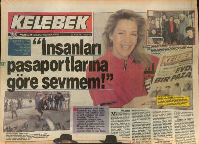 Hürriyet Gazetesi Kelebek Eki 23 Mart 1987 - Corinne Hermes Türkiyeye Ve Türklere Sevdalanıp Gitti GZ127784 - 1