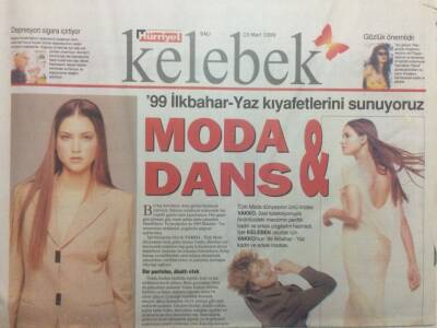Hürriyet Gazetesi Kelebek Eki 23 Mart 1999 - Moda&Dans GZ35034 - 1