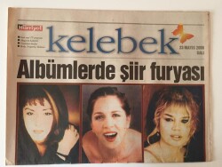 Hürriyet Gazetesi Kelebek Eki 23 Mayıs 2000 - Son Dönemlerde Şarkıcılar , Albümlerinde Ünlü Şairlerin Şiirlerine Yer Veriyorlar GZ10964 - 1