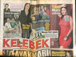 Hürriyet Gazetesi Kelebek Eki 23 Nisan 2012 - Sibel Can Miami Yolcusu - Kenan Doğulu Nazardan Korkuyor GZ100845 - 1