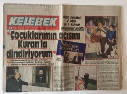 Hürriyet Gazetesi Kelebek Eki 23 Ocak 1988 - Rauf Denktaş 2 Oğlu Ve 1 Kızının Ölümlerini Anlattı GZ10949 - 1