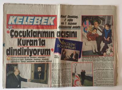 Hürriyet Gazetesi Kelebek Eki 23 Ocak 1988 - Rauf Denktaş 2 Oğlu Ve 1 Kızının Ölümlerini Anlattı GZ10949 - 1