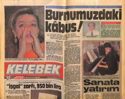 Hürriyet Gazetesi Kelebek Eki 23 Ocak 1989 - Songül Ülkü Kazandığını Harcıyor GZ75651 - 1