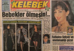 Hürriyet Gazetesi Kelebek Eki 23 Ocak 1990 - Futbolcu Selçukun Unutamadığı Güzel GZ63499 - 1