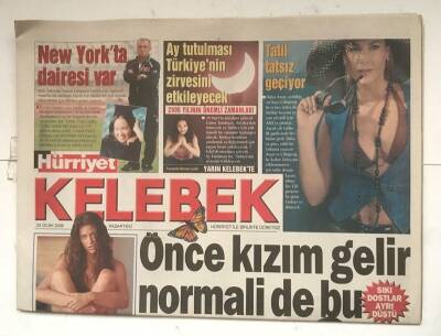 Hürriyet Gazetesi Kelebek Eki 23 Ocak 2006 - Ay Tutulması Türkiyenin Zirvesini Etkileyecek GZ8169 - 1