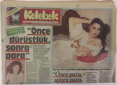 Hürriyet Gazetesi Kelebek Eki 23 Temmuz 1986 - Günümüz Genç Kızları Evleneceği Erkekte Ne Arıyor Serpil Çakmaklıya Sorduk GZ16794 - 1