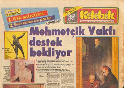 Hürriyet Gazetesi Kelebek Eki 24 Ağustos 1983 - Gloria Gaynordan Zerrin Özere Mektup Var GZ115371 - 1