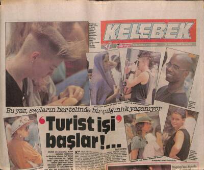 Hürriyet Gazetesi Kelebek Eki 24 Ağustos 1988 - Çiğdem Tunç Muradına Erdi * Erol Evgine Güzel Desteği GZ93852 - 1