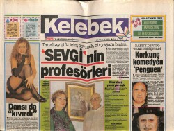 Hürriyet Gazetesi Kelebek Eki 24 Aralık 1991 - Yeşim Tan Dansı da Kıvırdı GZ63764 - 2