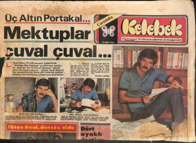 Hürriyet Gazetesi Kelebek Eki 24 Ekim 1984 - Füsun Önal Dansöz Oldu GZ114218 - 1
