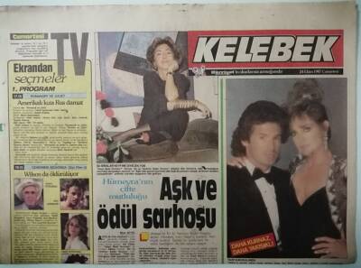 Hürriyet Gazetesi Kelebek Eki 24 Ekim 1987 Hümeyranın Çifte Mutluluğu -GZ37283 - 1