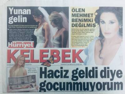Hürriyet Gazetesi Kelebek Eki 24 Ekim 2005 - Burak Kut Haciz Geldi Diye Gocunmuyorum GZ43406 - 1