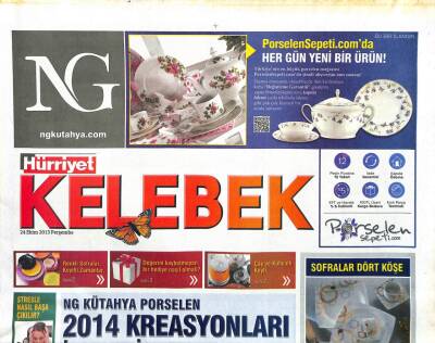 Hürriyet Gazetesi Kelebek Eki 24 Ekim 2013 - Chopardın Milyon Dolarlık Özel Mücevherleri,Londradan Sonra Türkiyede Tanıtıldı GZ105802 - 1