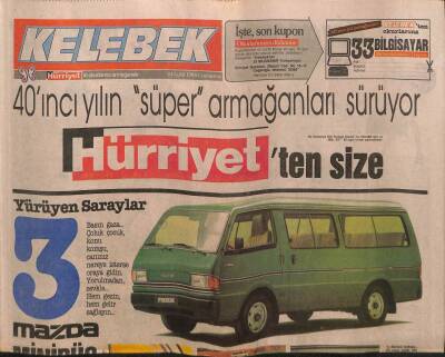 Hürriyet Gazetesi Kelebek Eki 24 Eylül 1988 - Sue Ellenin Gençlik İksiri GZ82775 - 1