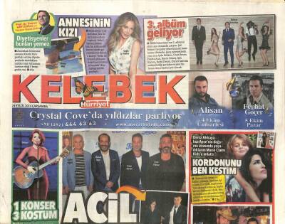 Hürriyet Gazetesi Kelebek Eki 24 Eylül 2014 - Deniz Akkaya Kızı Ayşenin Doğumu Sırasında Yaşadıklarını Marie Claire Kidse Anlattı GZ93601 - 1