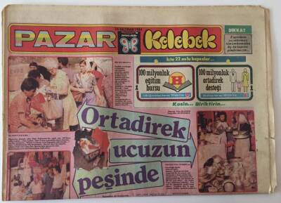 Hürriyet Gazetesi Kelebek Eki 24 Haziran 1984 - Ortadirek Ucuzun Peşinde GZ18472 - 1