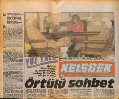 Hürriyet Gazetesi Kelebek Eki 24 Haziran 1988 - Doktor Meral Kaçar , 30 Derece Sıcakta Mesture Giyim den Asla Şaşmıyor... GZ93966 - 1