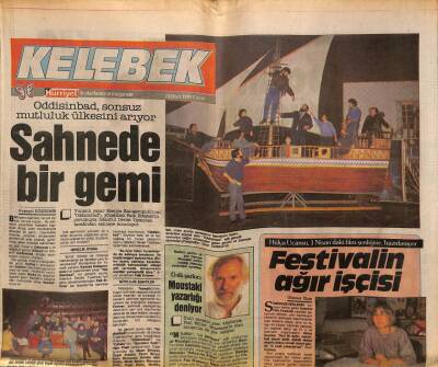 Hürriyet Gazetesi Kelebek Eki 24 Mart 1989 - Eski Bakan Vural Arıkanın Sanat Düşü GZ113727 - 1