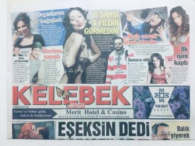Hürriyet Gazetesi Kelebek Eki 24 Mart 2009 - Eşeksin Dedi Barıştılar, Göksel Transfer Oldu GZ42791 - 1