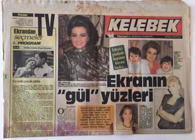 Hürriyet Gazetesi Kelebek Eki 24 Mayıs 1987 - Ekranın Gül Yüzleri GZ26693 - 1